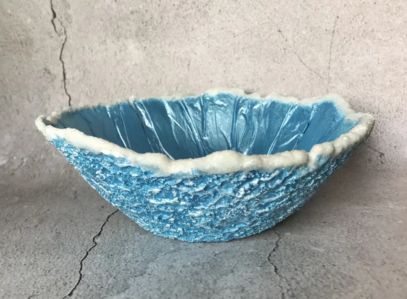 Декоративна новорічна тарілка цукерниця ручної праці 3