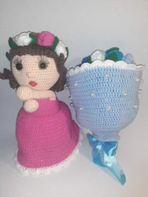 Лялька-Букет ручної роботи.