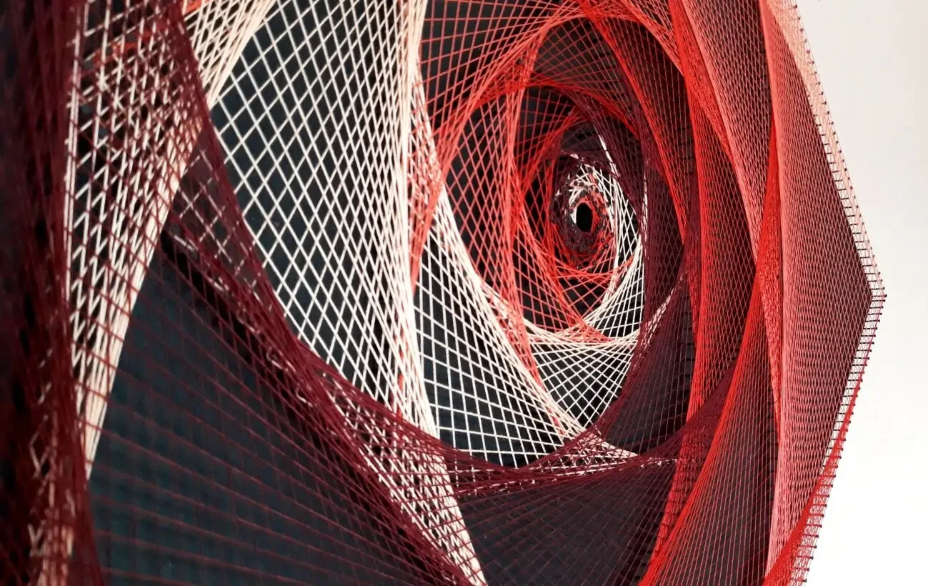 Стринг арт таємнича троянда, картина троянда, картина сакральна 4