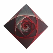 Стринг арт таємнича троянда, картина троянда, картина сакральна