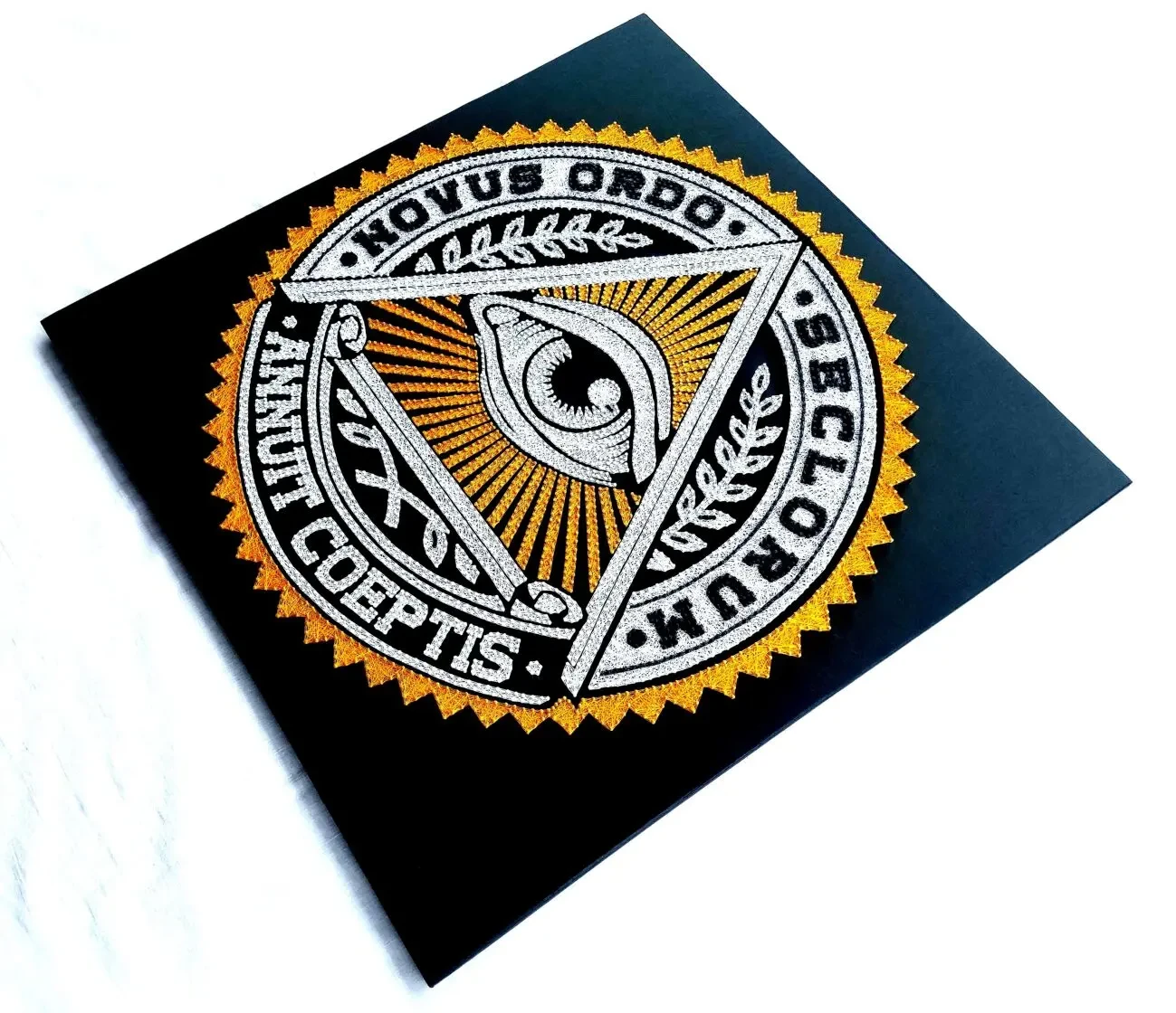 Картина стринг арт всевидящее око, масонские символы, картина подарок 5