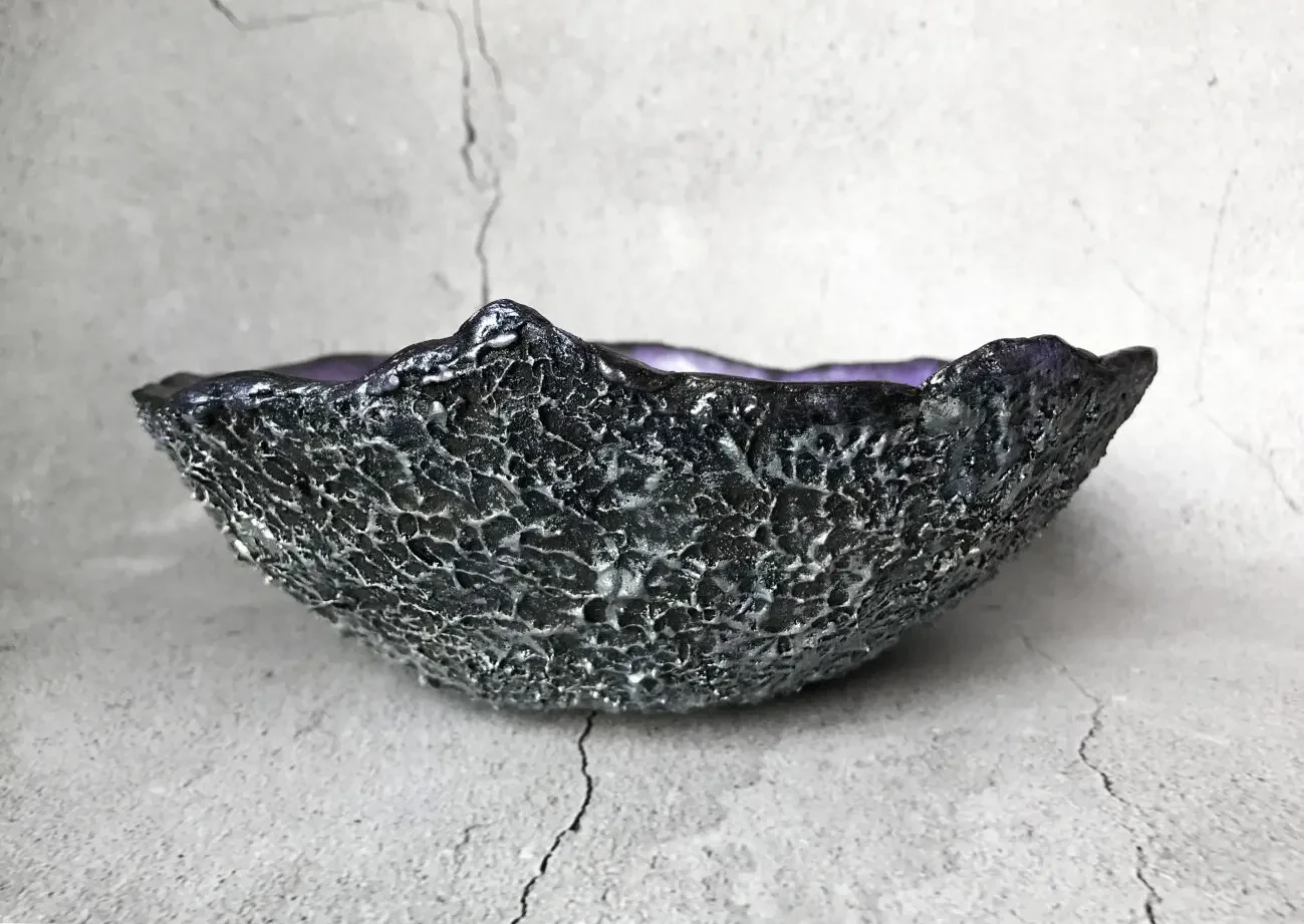 Унікальна декоративна тарілка Космічний метеорит 5