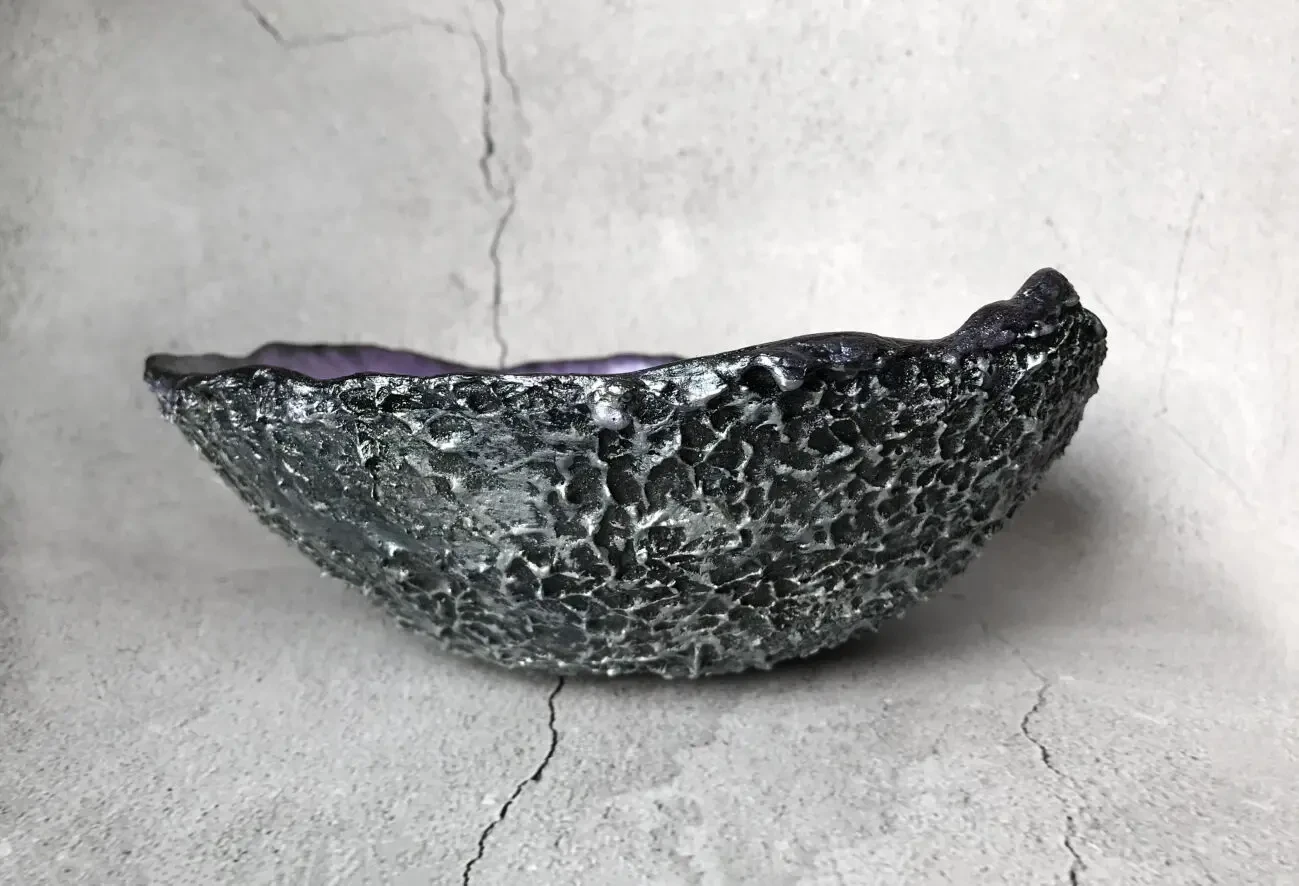 Унікальна декоративна тарілка Космічний метеорит 4