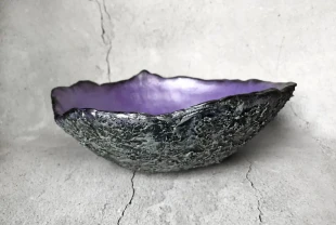 Унікальна декоративна тарілка Космічний метеорит