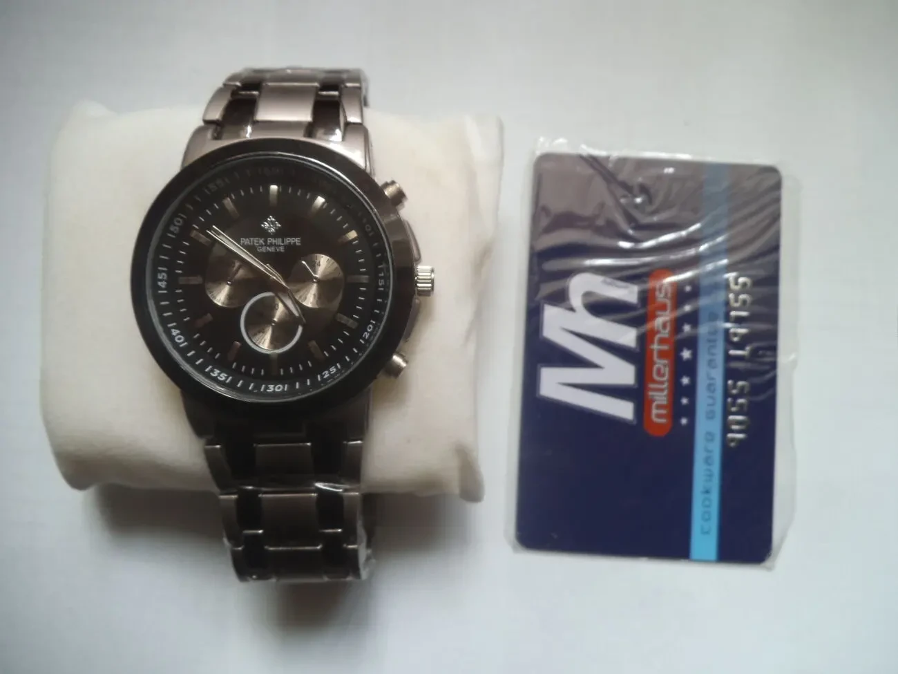 Годинник наручний Patek Philippe Geneve Silver Black, стрілочн, новий 3