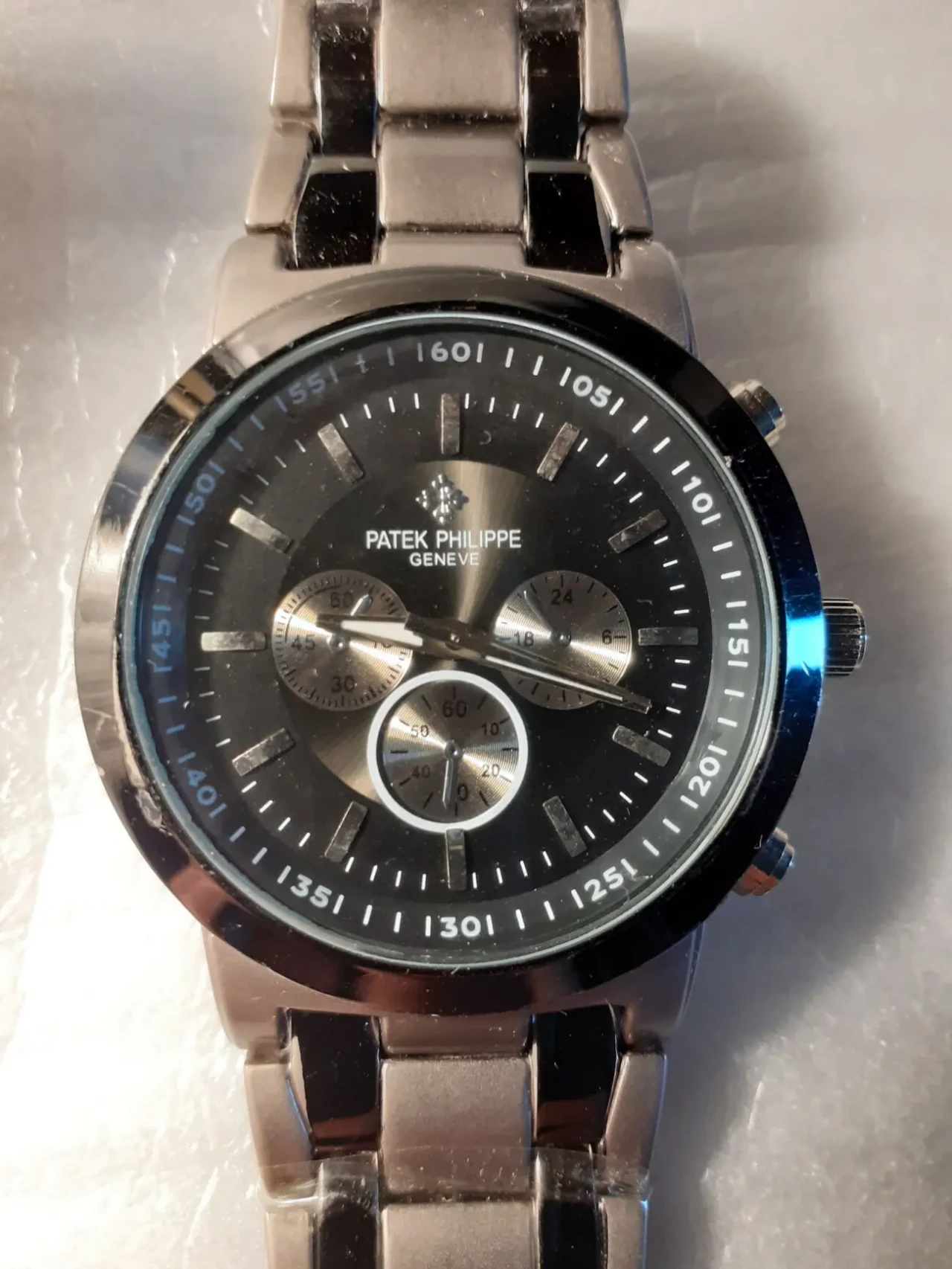 Годинник наручний Patek Philippe Geneve Silver Black, стрілочн, новий 10