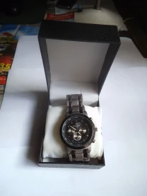 Годинник наручний Patek Philippe Geneve Silver Black, стрілочн, новий