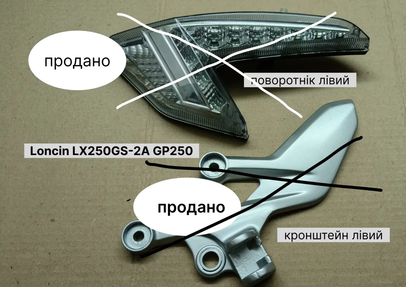 запчастини для Loncin LX250GS-2A GP250 7