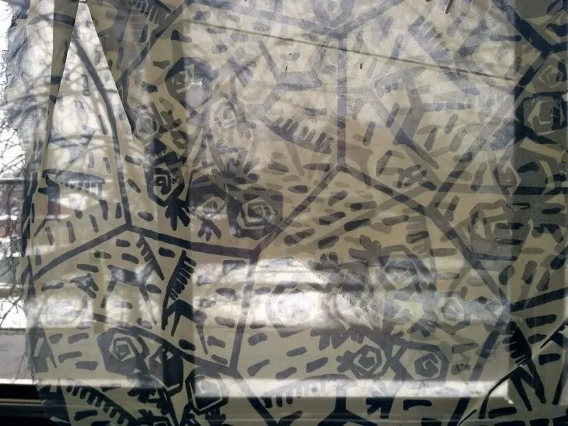 Платок хустка косынка женская капрон 60гг 5