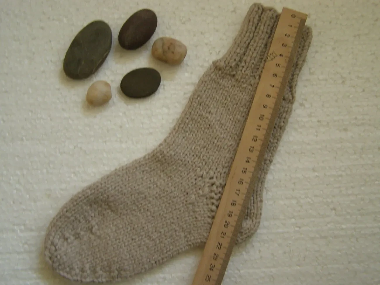 Носочки бежевые  из полушерсти 21р. 3