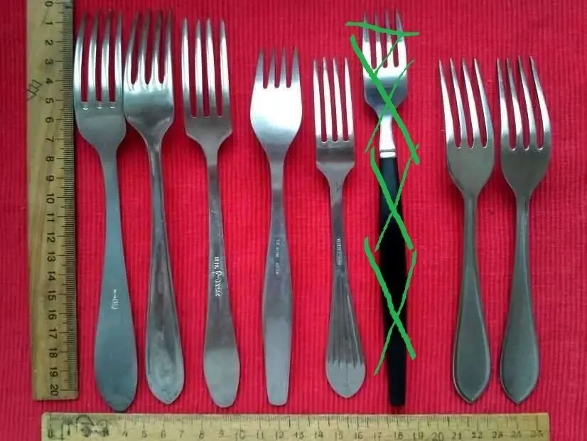 Вилка Вилки нержавейка  разный рисунок экологически чистые 7