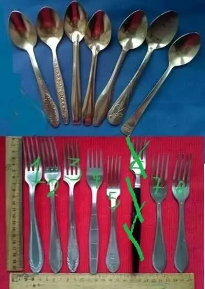 Вилка Вилки нержавейка  разный рисунок экологически чистые 10