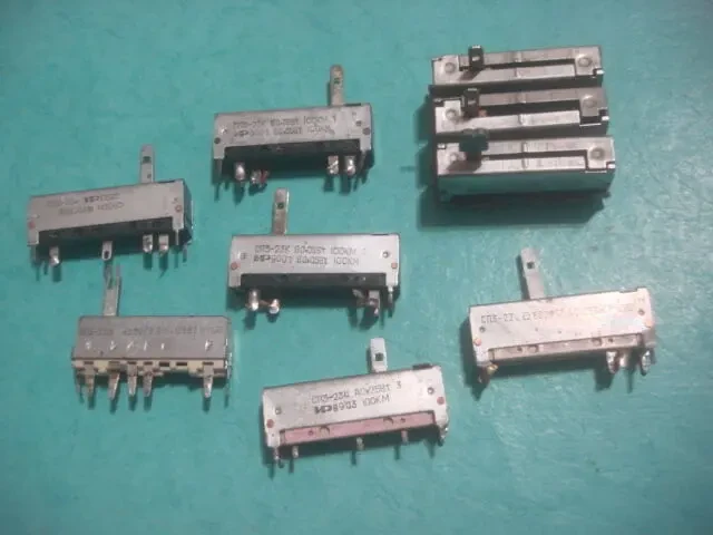 Радиокомпоненты резисторы СП3 - 23 . переменные . 3