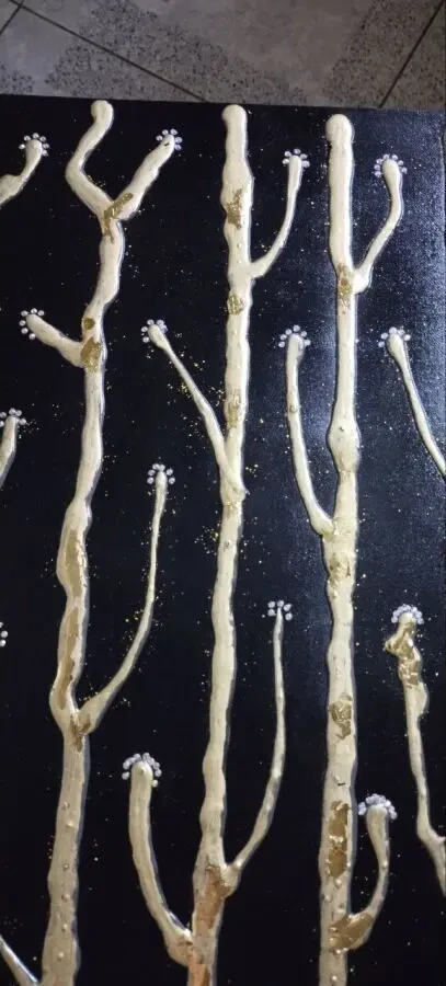 Продам структурную картину на подрамнике ,,Ростки богатства,, 3