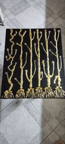 Продам структурную картину на подрамнике ,,Ростки богатства,,