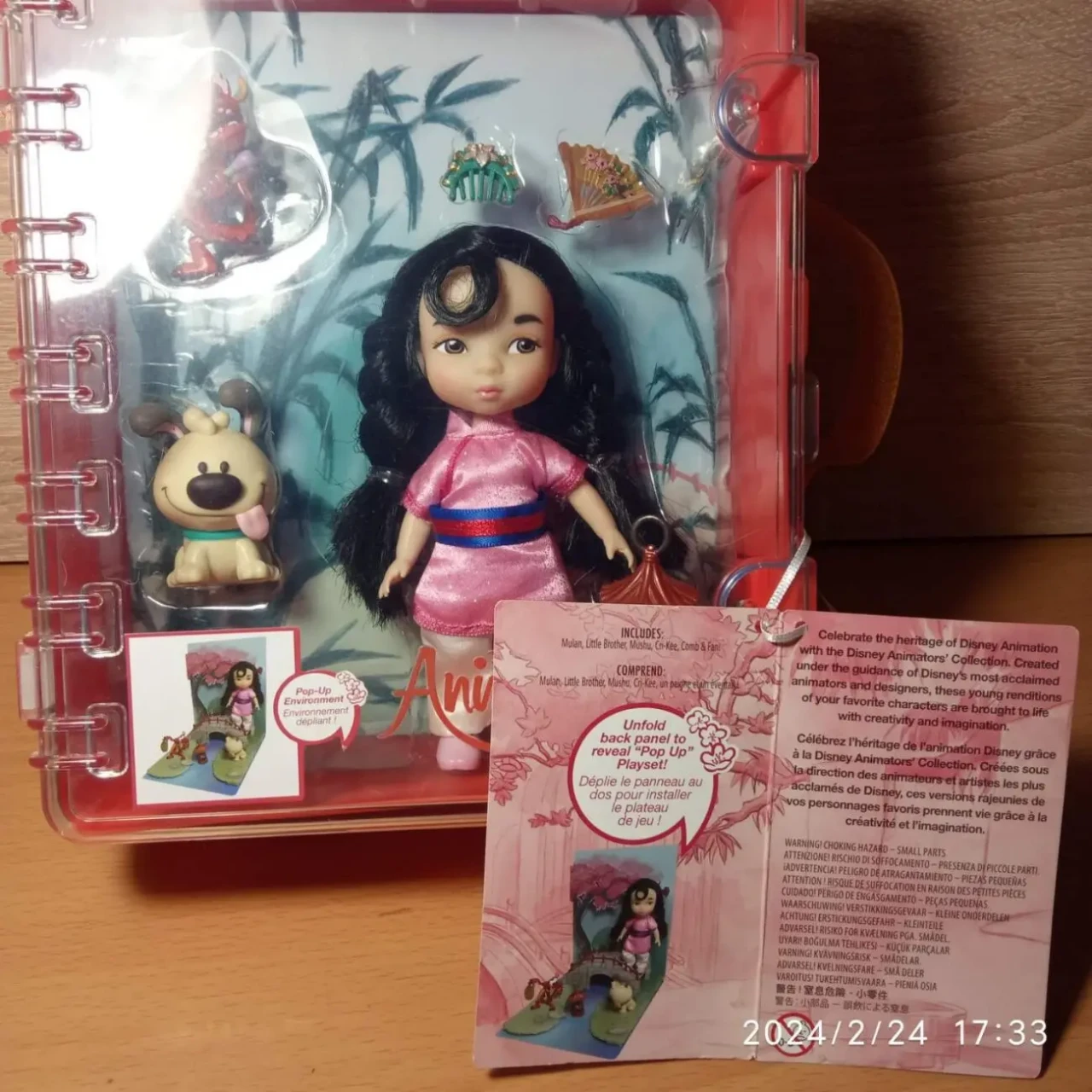 Набір disney лялька Мулан міні аніматор 4