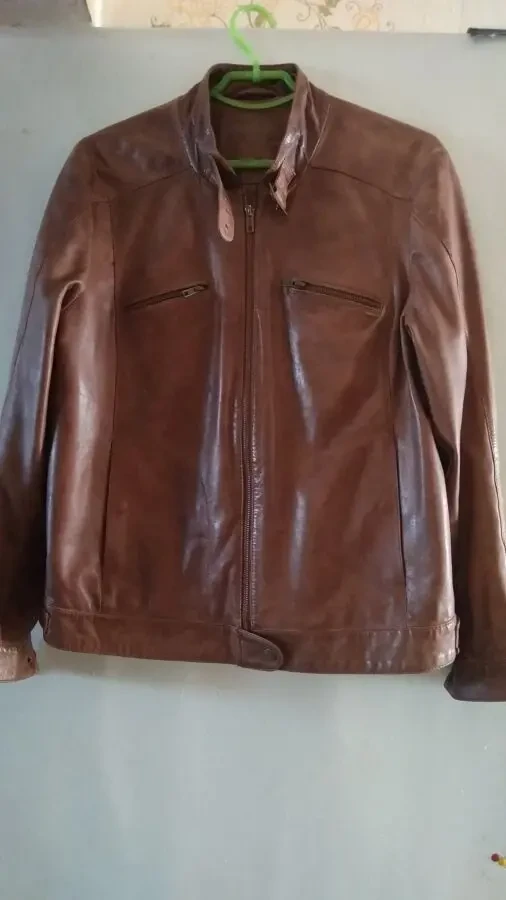 шкіряна куртка оверсайз