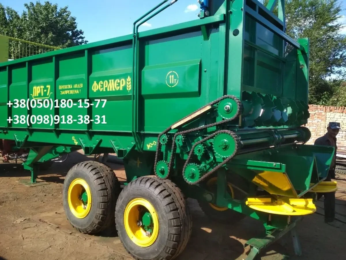 ПРТ-10. Розкидач торфу, гіпсу, курячий послід .