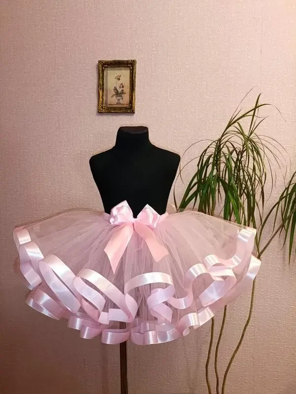 Спідничка барбі рожева пишна фатинова 4-6 р. 3