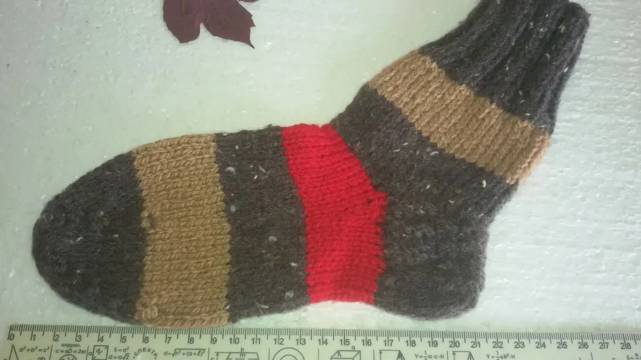 Носки вязаные тёплые шерстяные 21р. 3