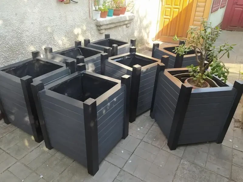 Кашпо для ТУИ из натурального дерева ( горшок, ящик ) 2