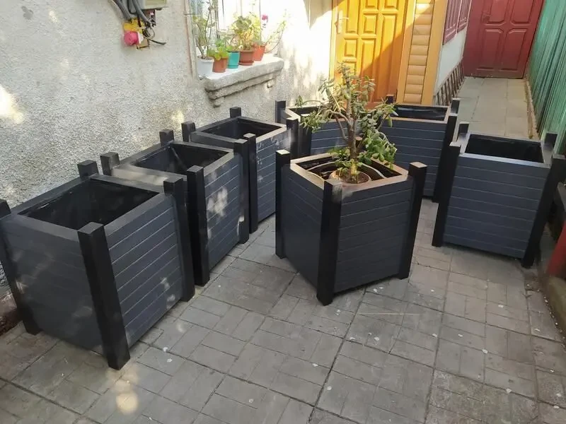 Кашпо для ТУИ из натурального дерева ( горшок, ящик ) 3