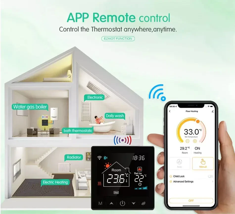 Умный программатор wi-fi для газ.котла / эл. котла / эл.тепл. полы 4