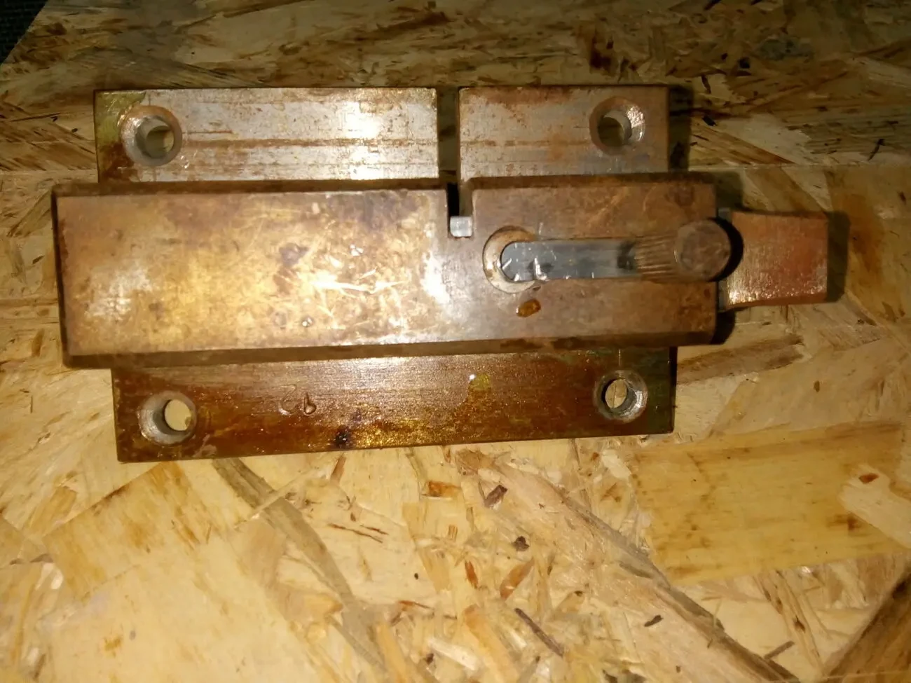 Замок накладной самодельный без ключа 2