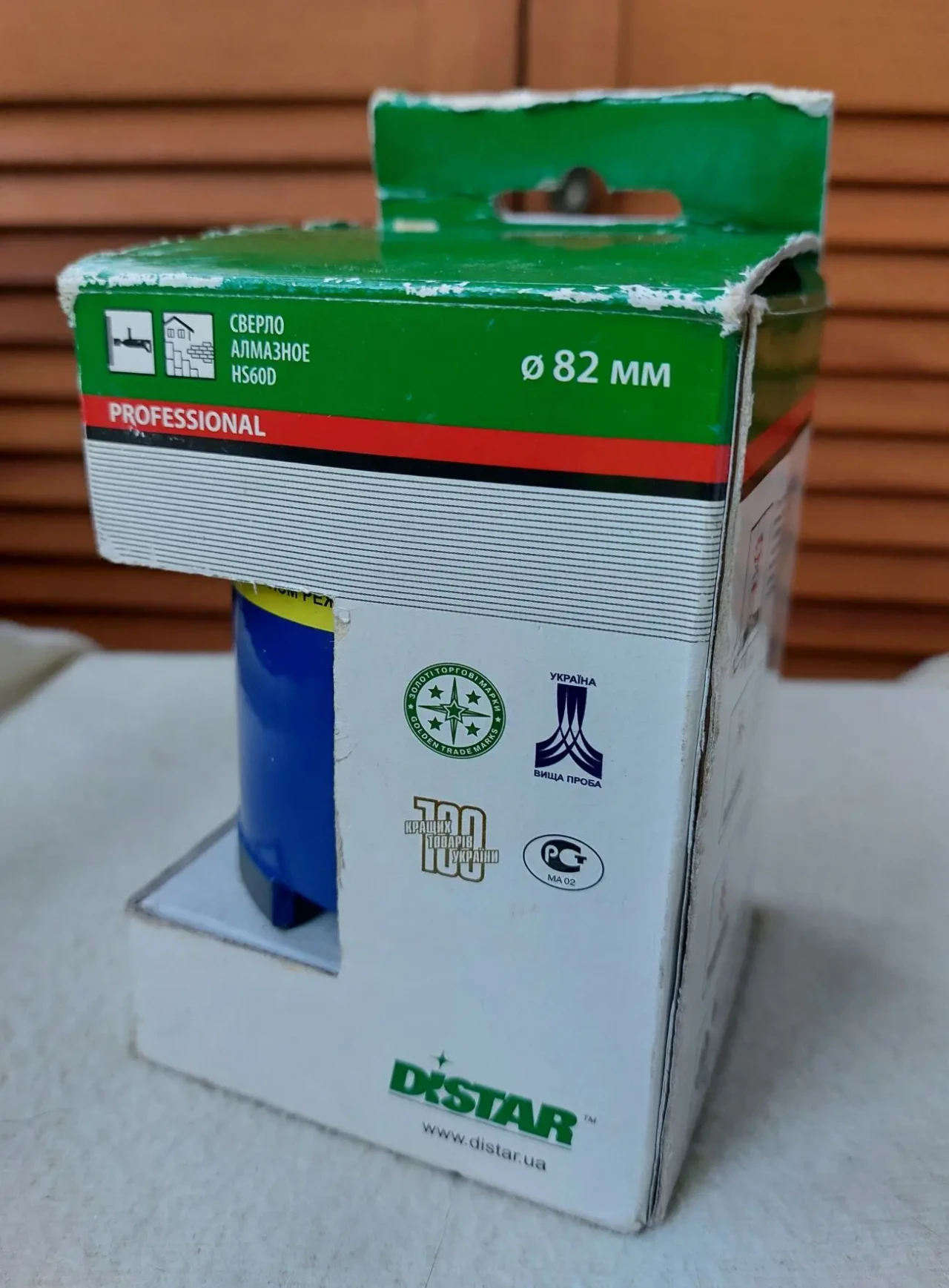 Новая алмазная коронка сверло Distar HS60D 82/65мм Украина 2