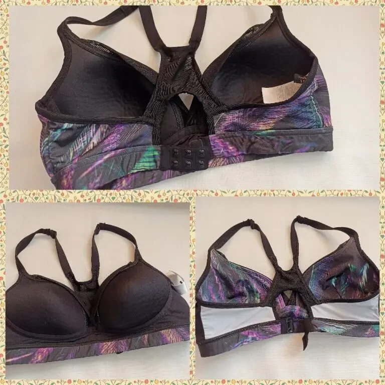 Guess оригинал Бюстгальтер спортивный без косточки поролон черный 7