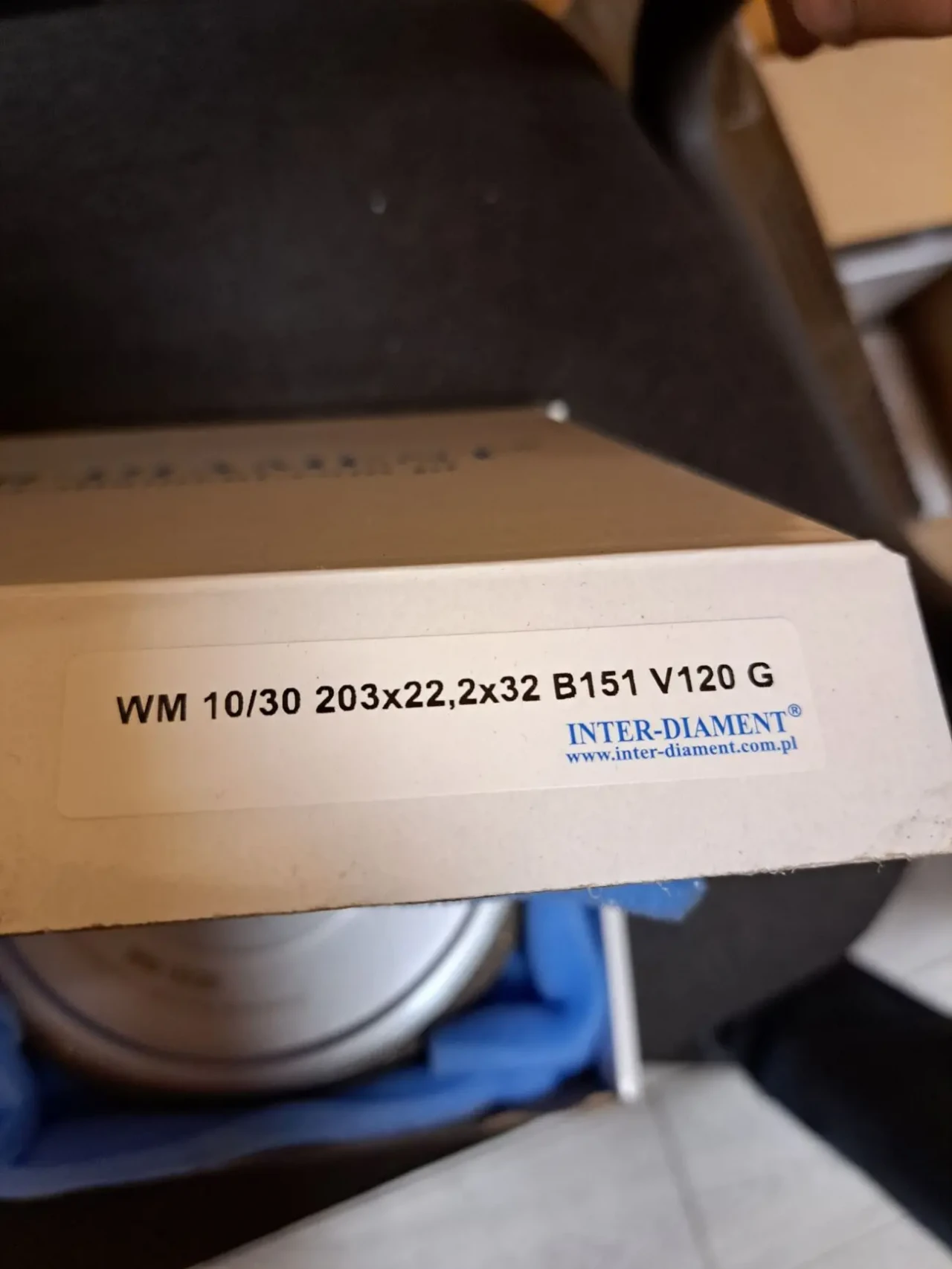 Боразоновий круг для ленточных пил д 127 мм  Inter-Diament Польш 8