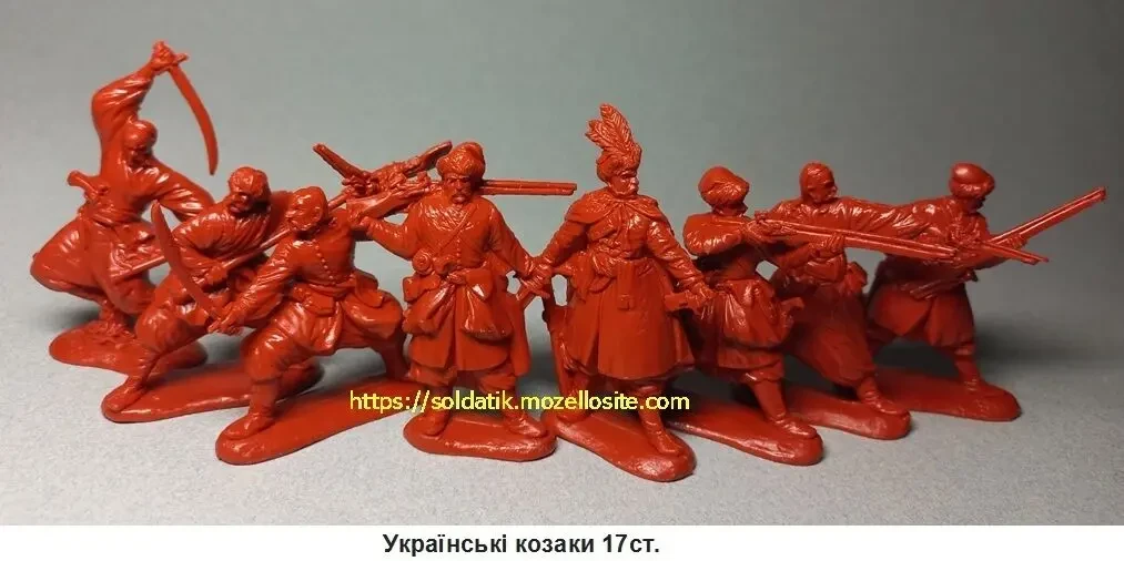 Солдатики игровой набор 8шт. игрушки, фигурки, 4 вида, казаки, воины 5