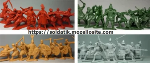Солдатики игровой набор 8шт. игрушки, фигурки, 4 вида, казаки, воины