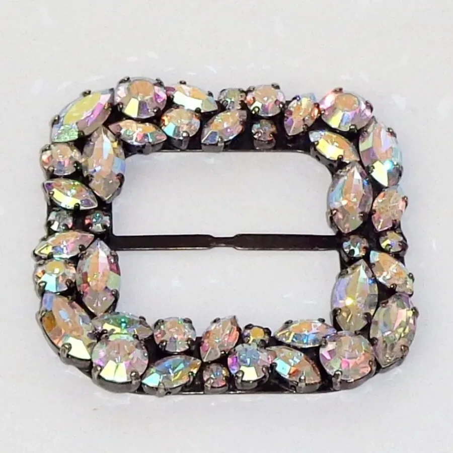 Пряжка винтаж со стразами для пояса пальто шубы ремня брюк 7