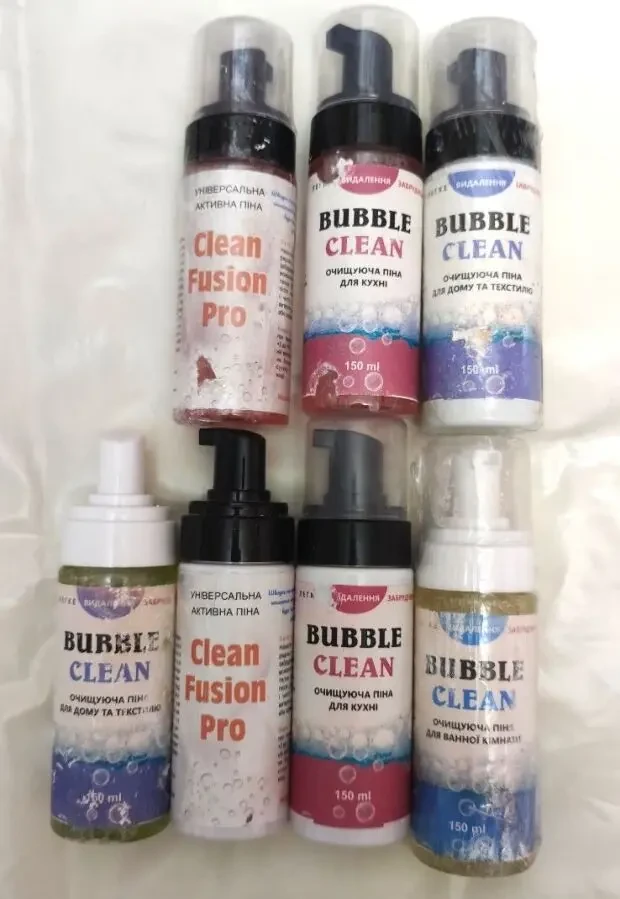 Очищающая пена Bubble clean 150 мл для кухни, для ванной .