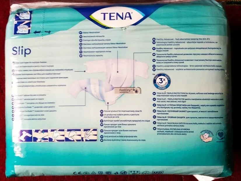 Подгузники Підгузки Tena дорослі Slip Plus Medium 30 шт.6 крапель 2