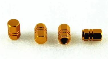 Алюминиевые колпачки на ниппель шины авто/вело/мото (4 шт)