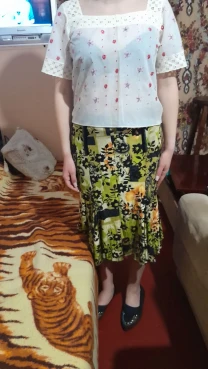 Шикарная юбка-годе.Италия.Ретро.98 соттон.