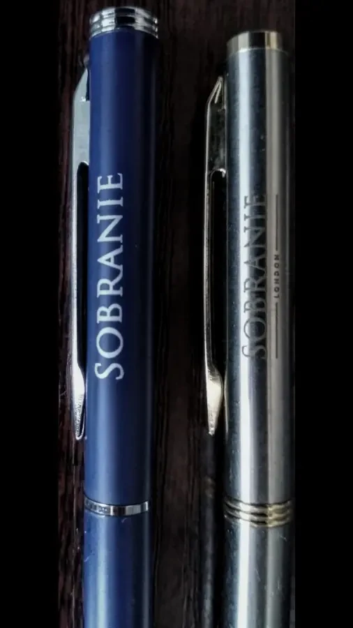 Оригинальная комплект из двух ручек бренда Sobranie London Classic 2