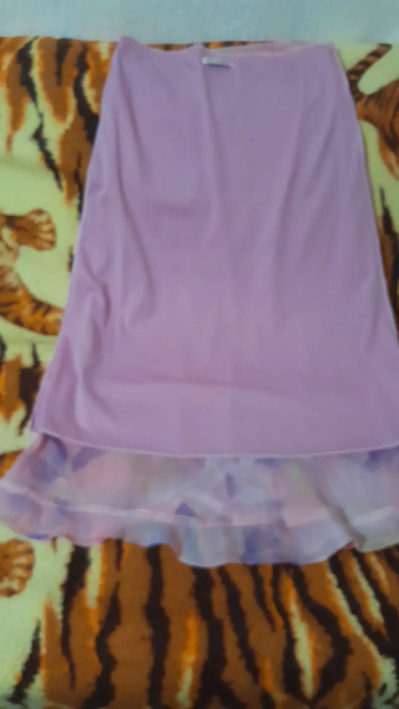 Красивая цветная розовая юбка на подкладке 4