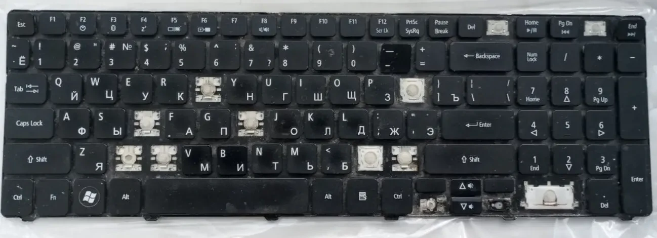 Продам клавиатуру б. у. От ноутбука.ACER