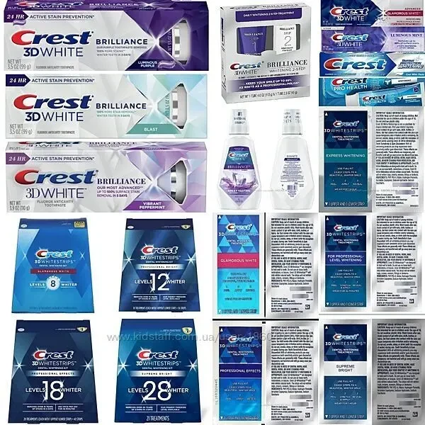 ПРОФЕСІЙНЕ відбілювання Crest 3D Bright Professional Whitestrips -USA 5