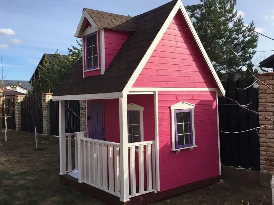 Будинок для дітей. Детский деревянный домик. Детский домик из дерева 8