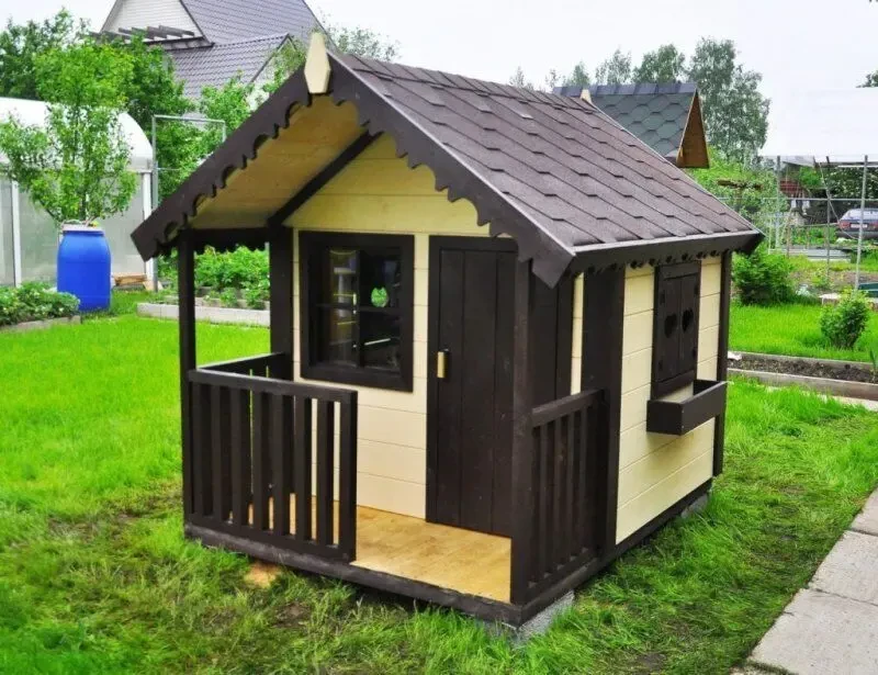 Будинок для дітей. Детский деревянный домик. Детский домик из дерева 6