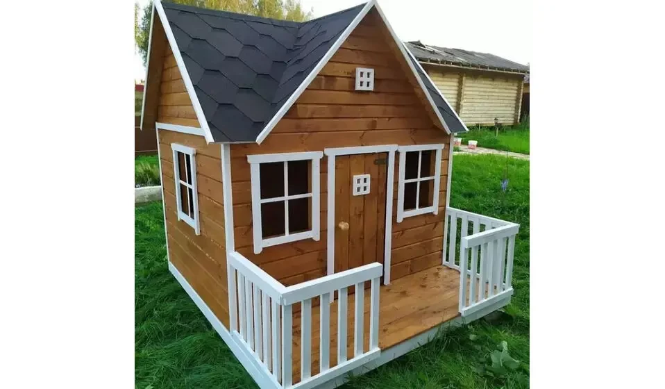 Будинок для дітей. Детский деревянный домик. Детский домик из дерева 10