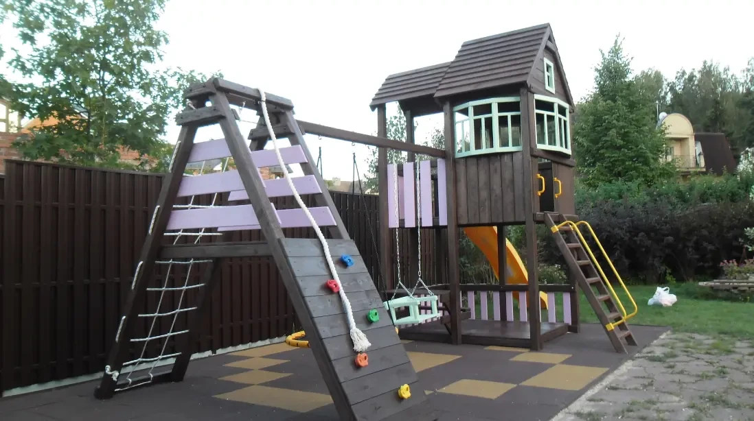 Ігровий комплекс. Дитячий майданчик з дерева. Дитячий ігровий майданчи 5