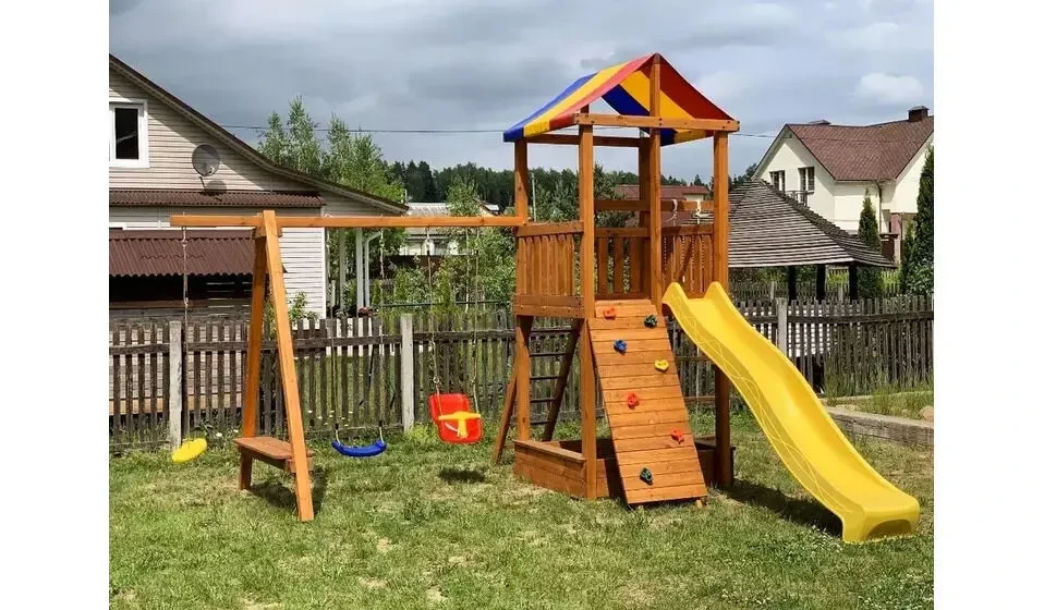 Ігровий комплекс. Дитячий майданчик з дерева. Дитячий ігровий майданчи 6