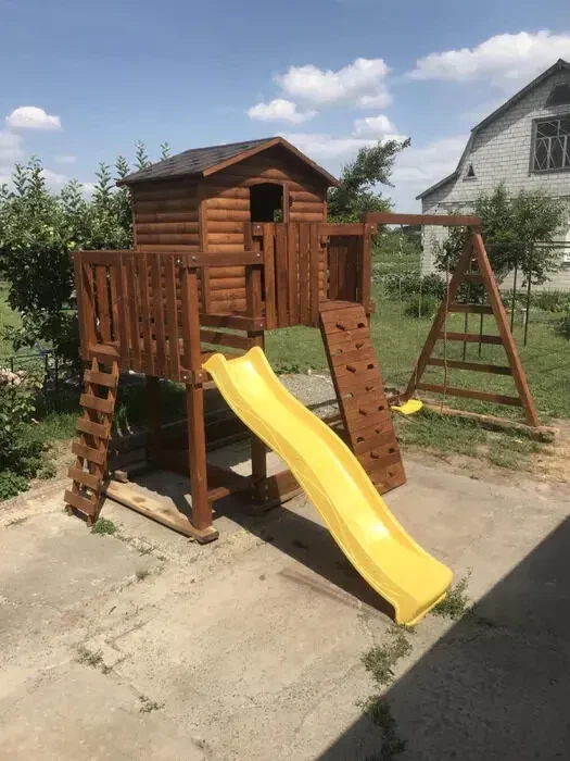 Ігровий комплекс. Дитячий майданчик з дерева. Дитячий ігровий майданчи 4