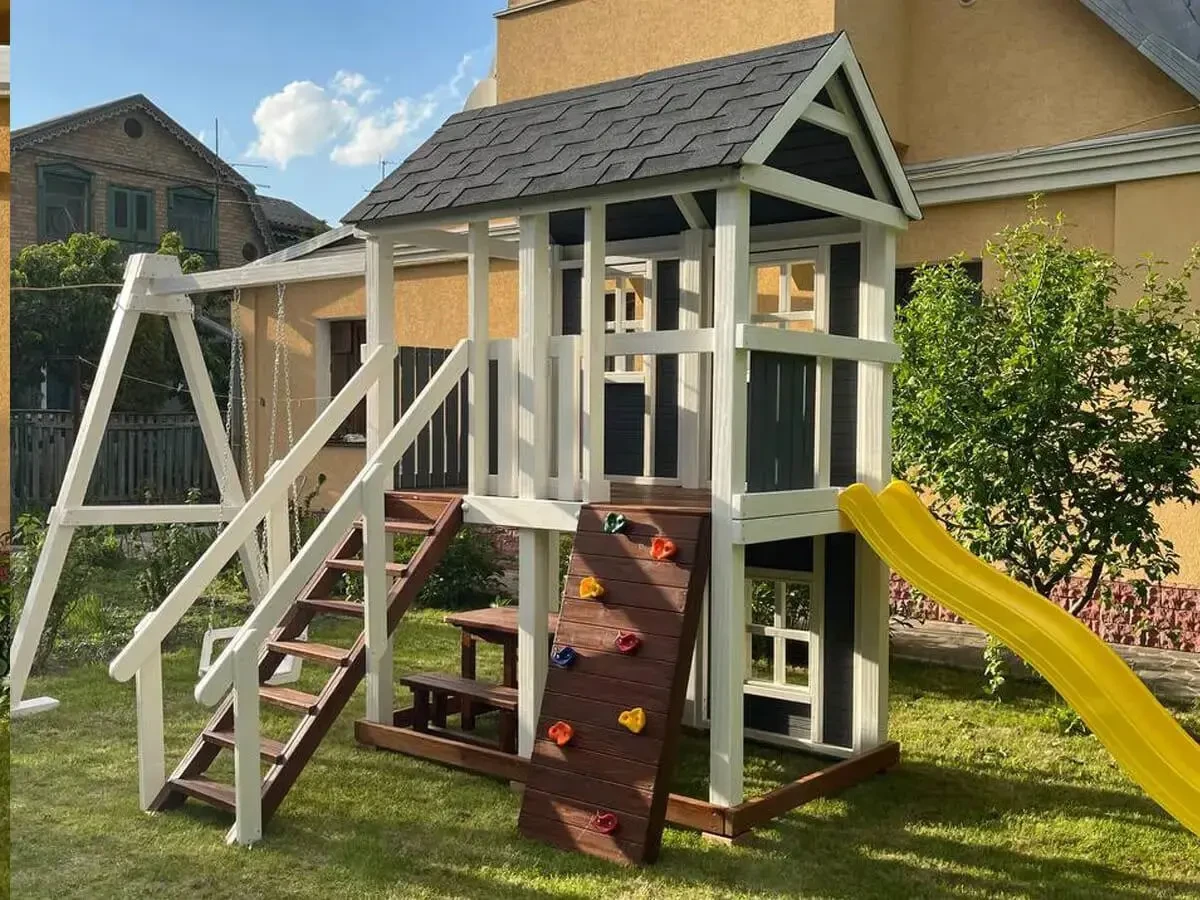 Ігровий комплекс. Дитячий майданчик з дерева. Дитячий ігровий майданчи 2