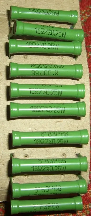 Резисторы сопротивления ВЗР-1% - 2% от 0,1 до 1 Вт, МЛТ 10% 2 Вт 7